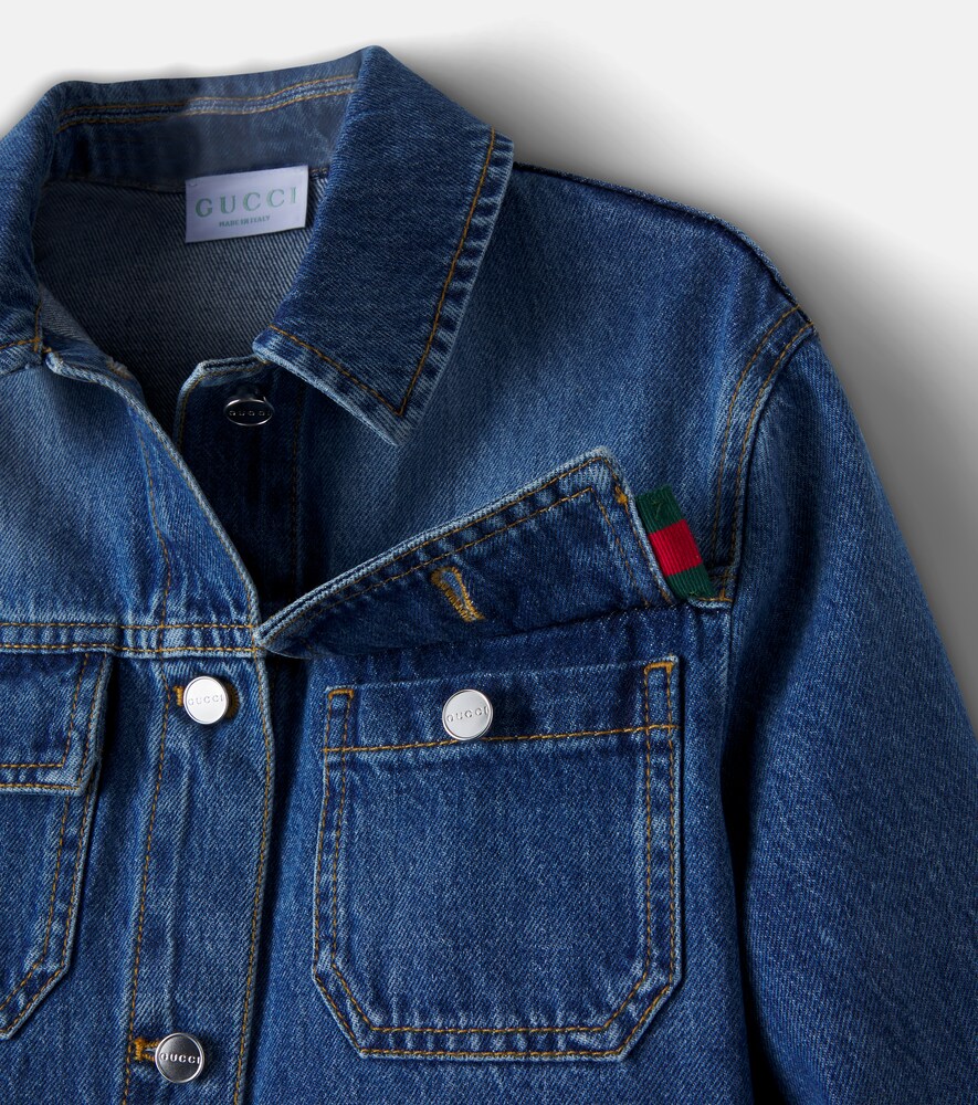  Gucci Kids Gucci Kids Jeansjacke Web Stripe 