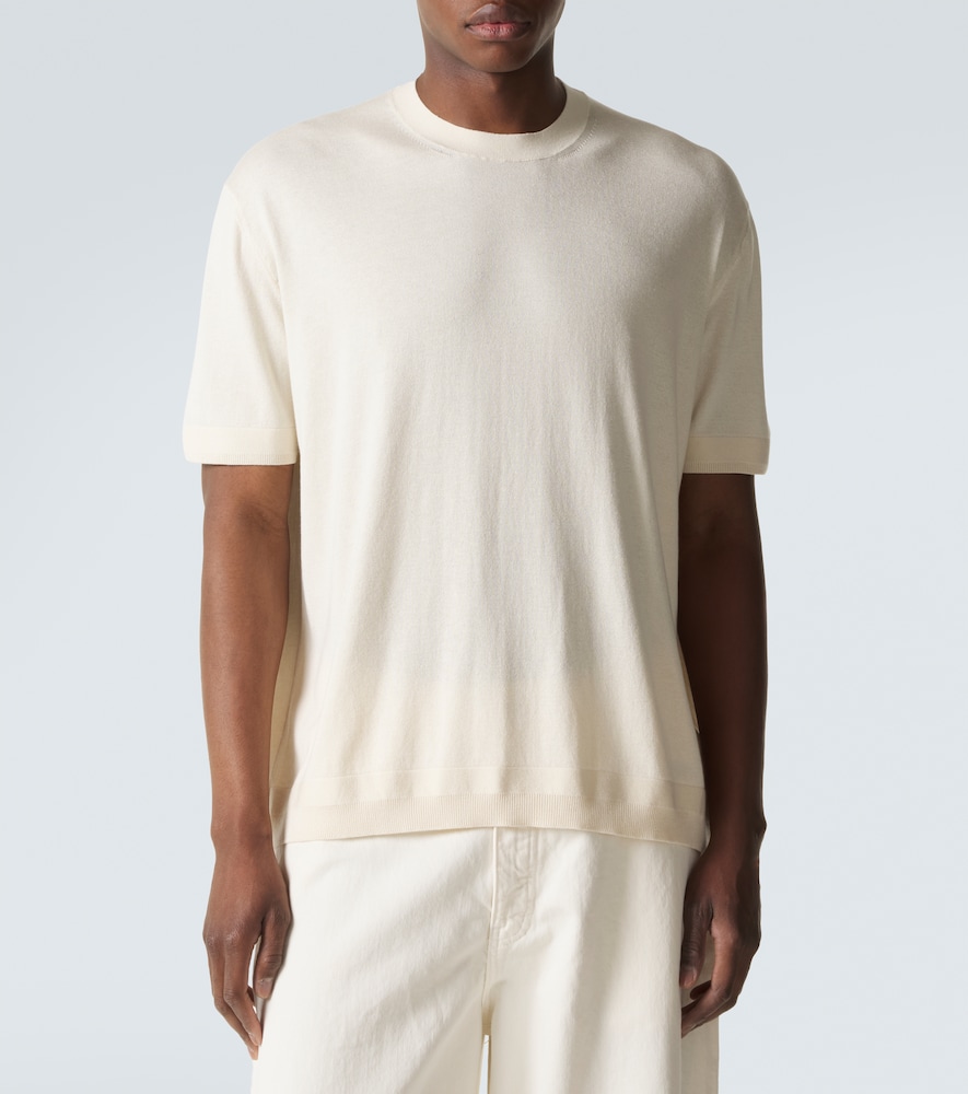 Moncler Moncler T-shirt Aus Seide Und Baumwolle 
