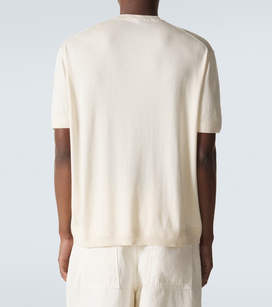  Moncler Moncler T-shirt Aus Seide Und Baumwolle 