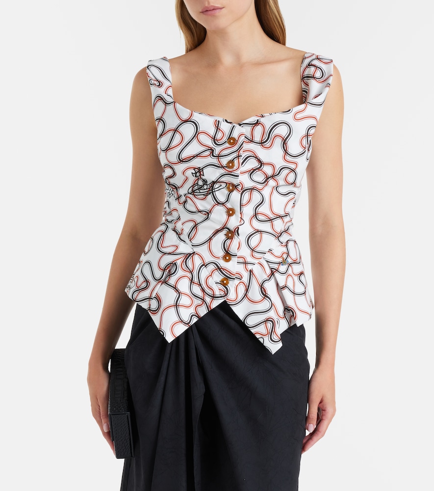 Vivienne Westwood Monday printed cotton top