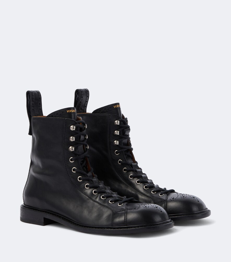 Versace Stivaletti combat Billy in pelle