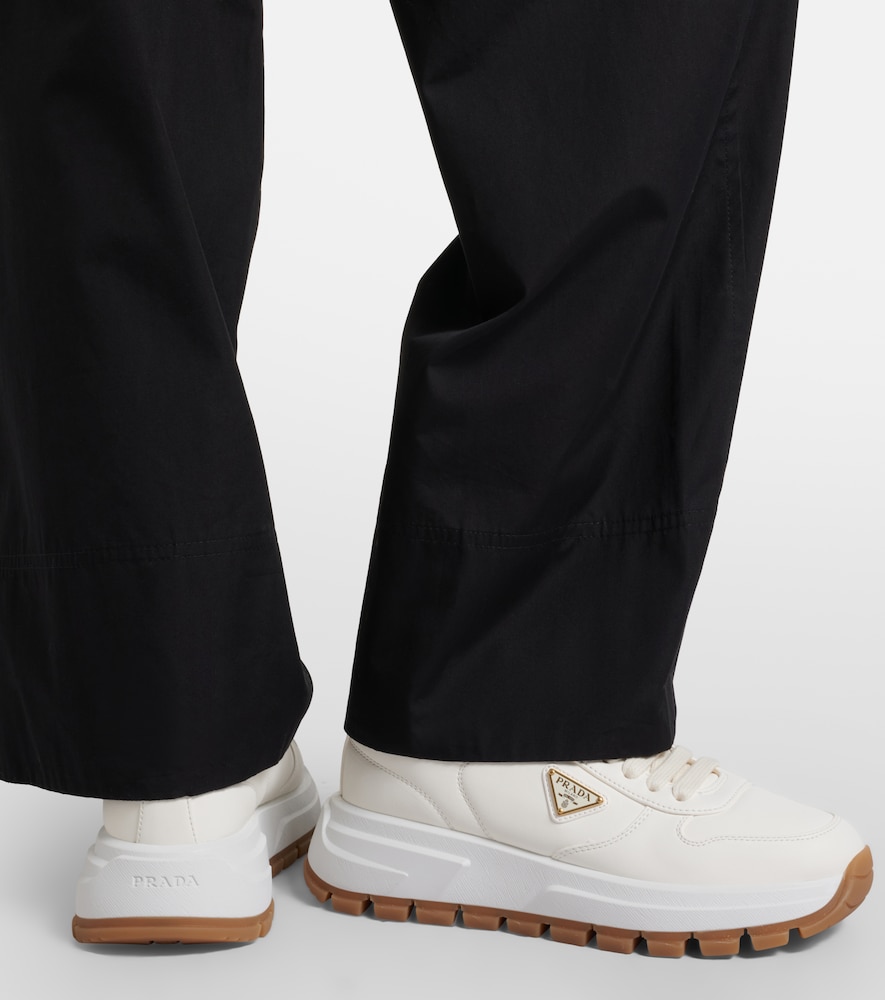  Prada Prada Prax 01 Leather Sneakers 