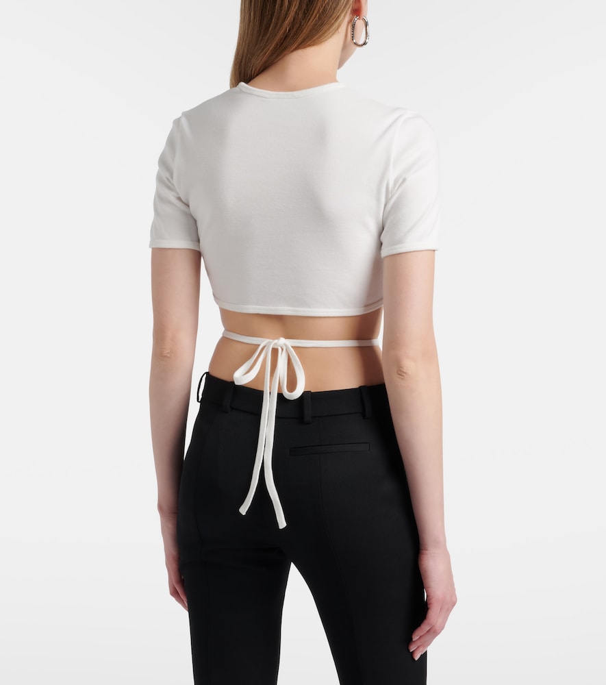  Courreges Courrèges Cropped-top Aus Baumwoll-jersey 
