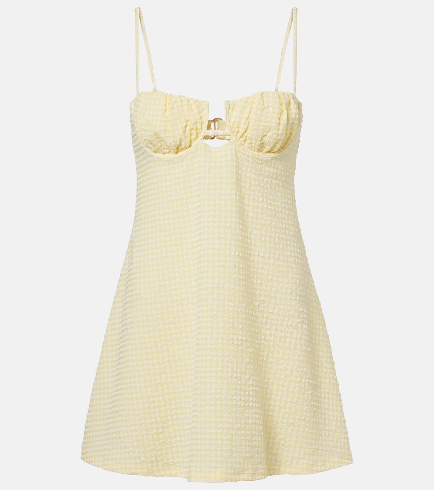 Montce Petal gingham minidress | Thumbnail 7