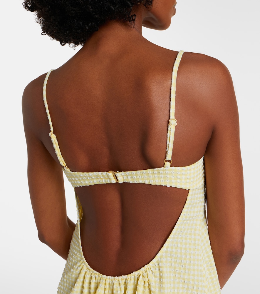  Montce Montce Petal Gingham Minidress 