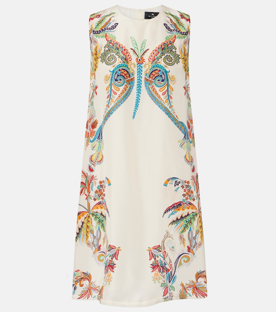 Etro Printed Silk Minidress