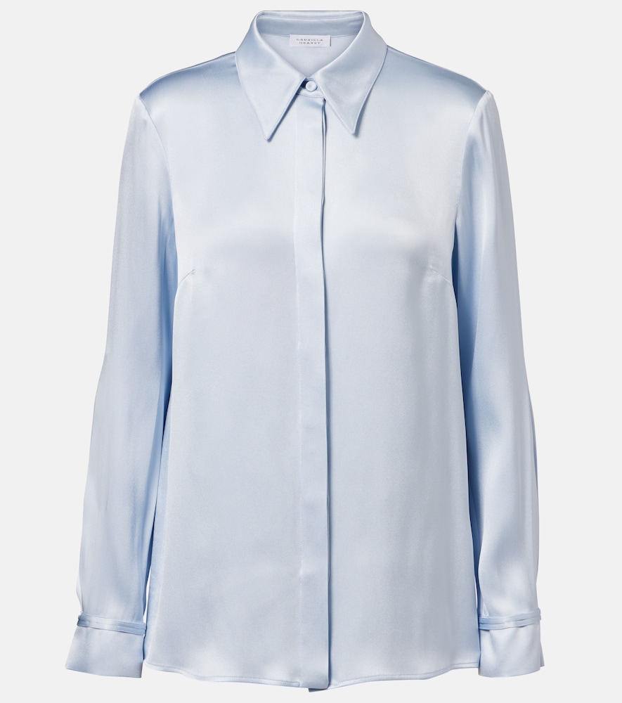 Camicia Cruz in satin di seta