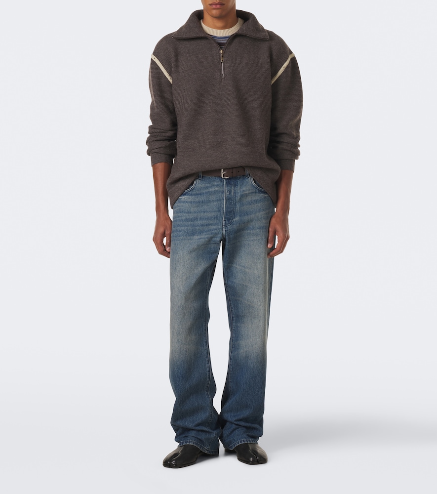 Wool Zip-Up Sweater