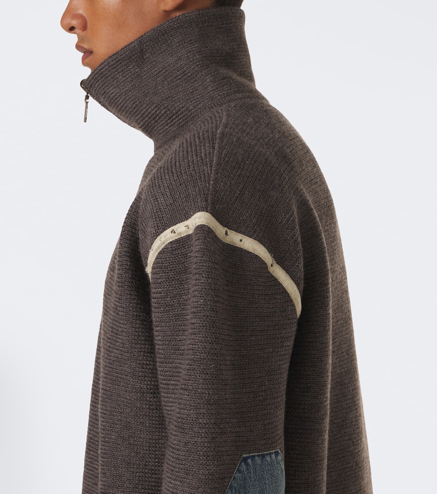 Wool Zip-Up Sweater