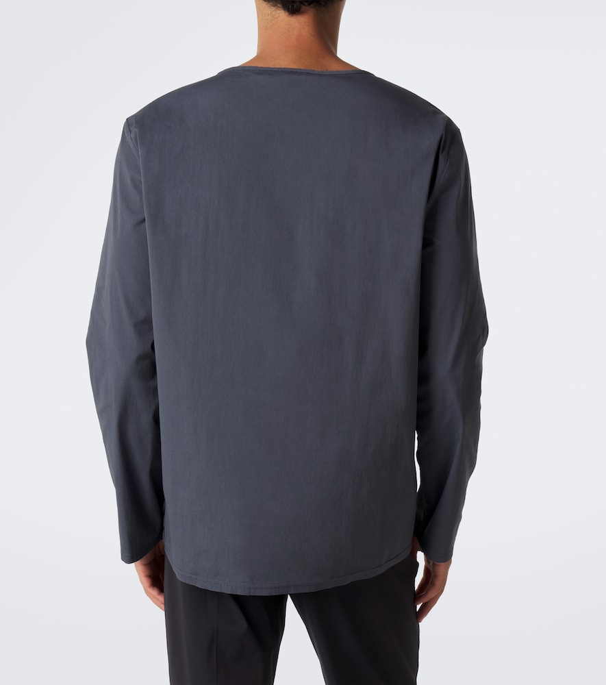 Cotton-Blend Poplin T-Shirt