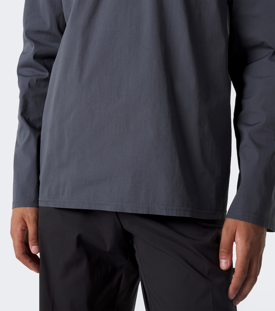 Cotton-Blend Poplin T-Shirt