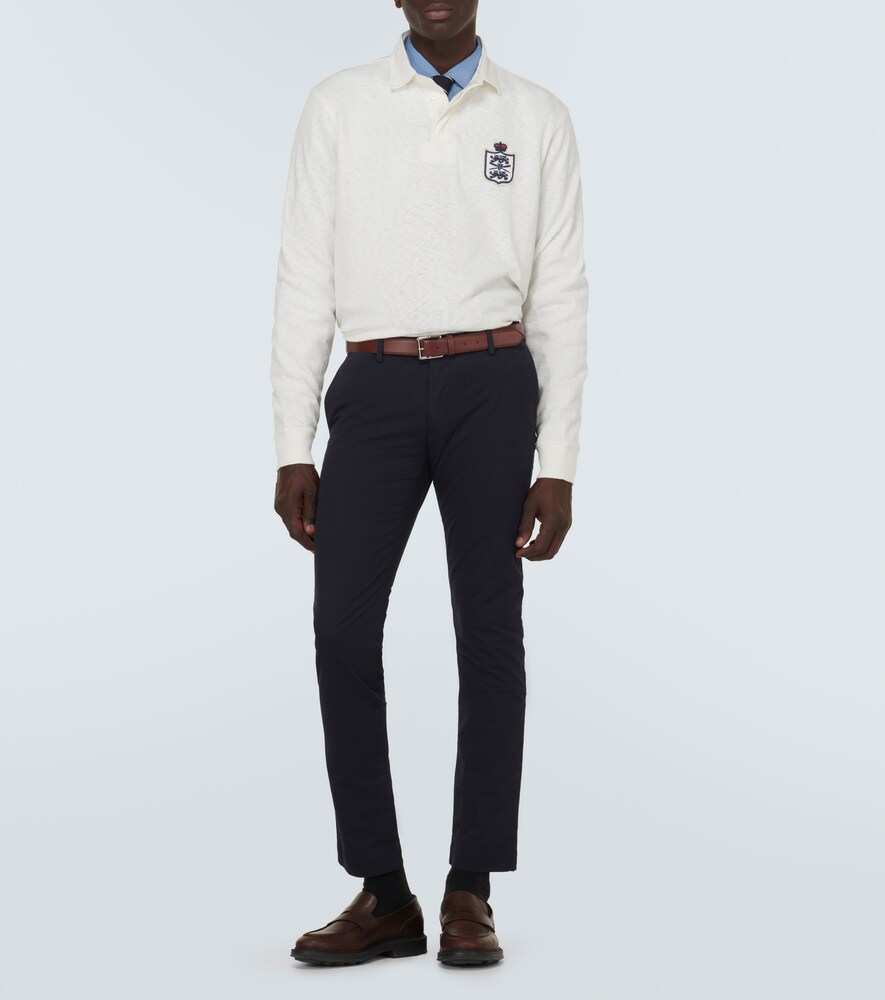 Slim-Fit Cotton Pants