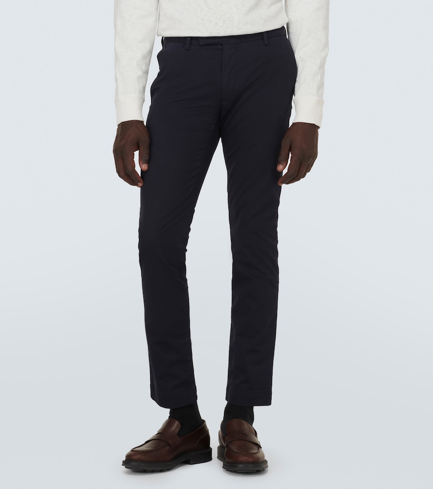 Slim-Fit Cotton Pants