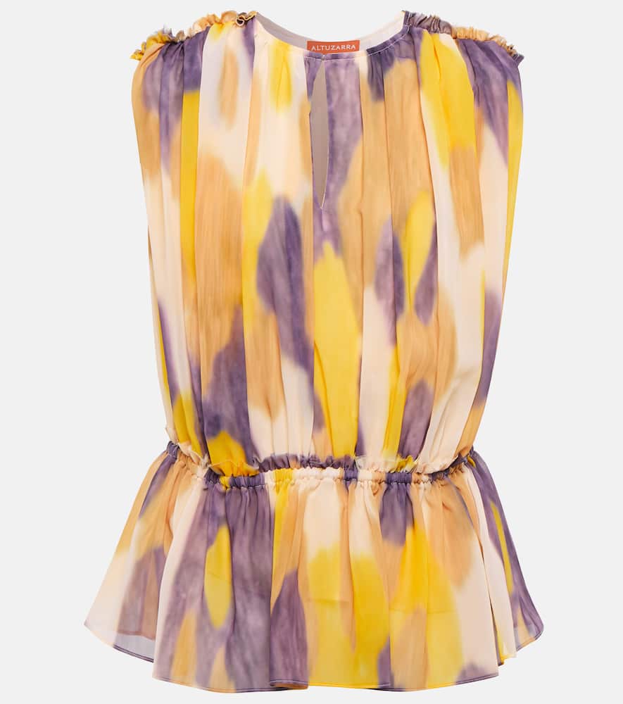 Altuzarra Baldur tie-dye pleated top