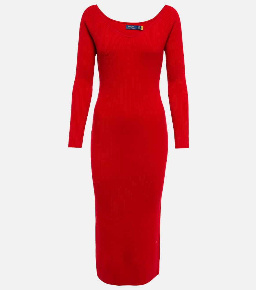 Polo Ralph Lauren Wool and cashmere-blend midi dress