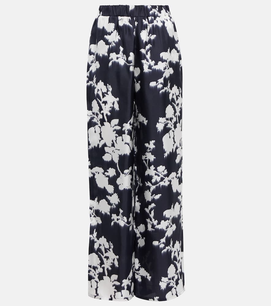 Max Mara Tenzone floral silk pants