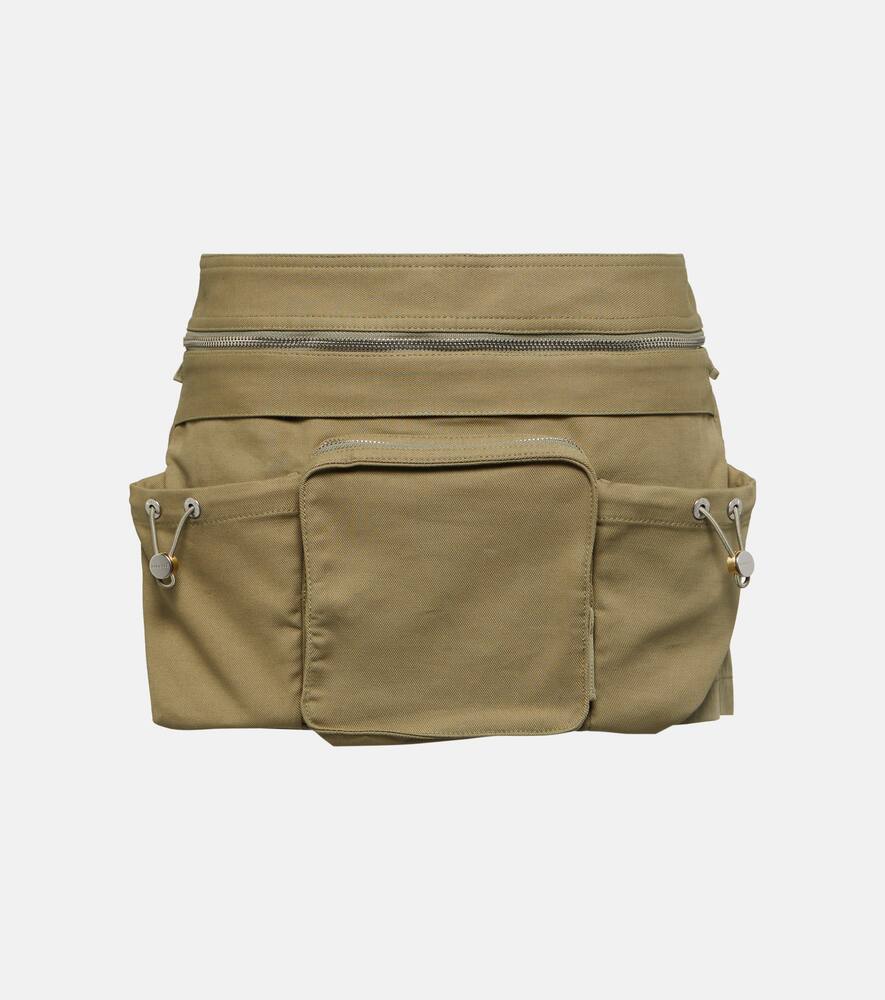 Dion Lee Cotton-blend belt bag miniskirt
