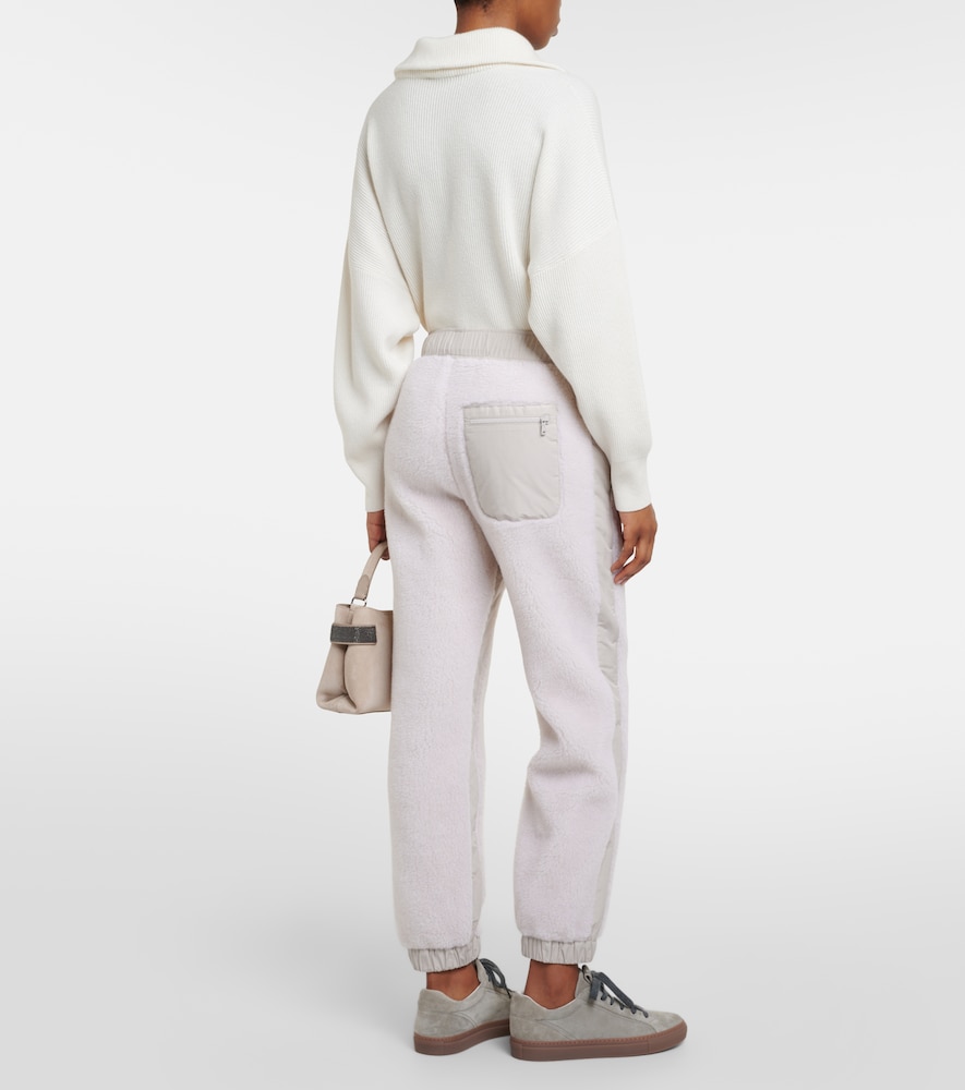 Brunello Cucinelli Wool-blend Sweatpants In White