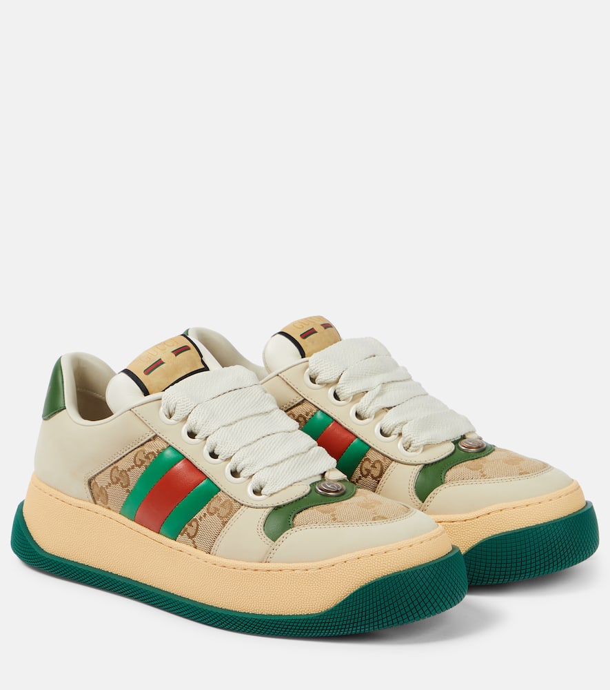 Screener leather sneakers