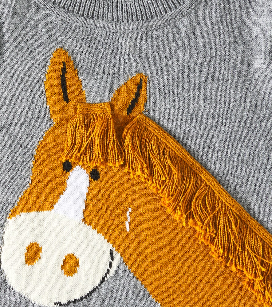  Stella Mccartney Kids Stella Mccartney Kids Pullover Aus Baumwolle Und Wolle 