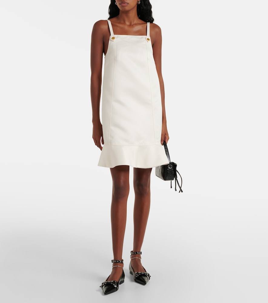  Ganni Ganni Duchess Satin Minidress 