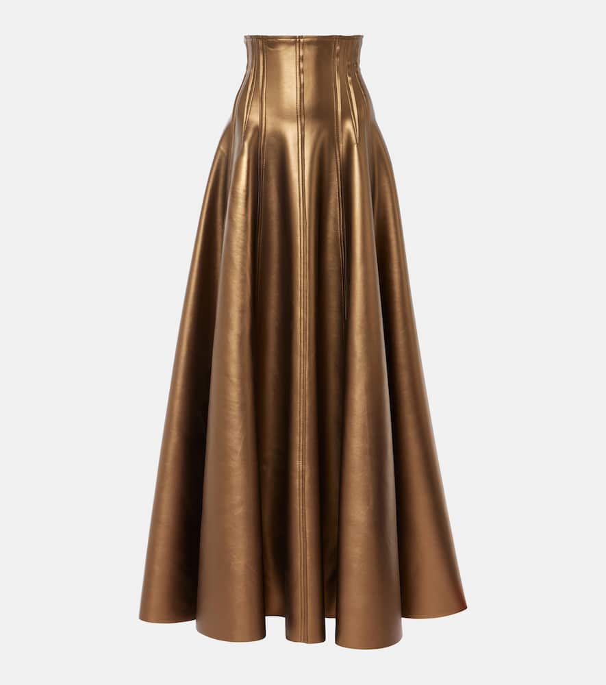 Grace faux leather maxi skirt