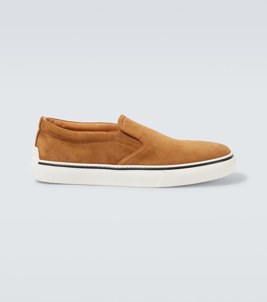 Suede slip-on sneakers