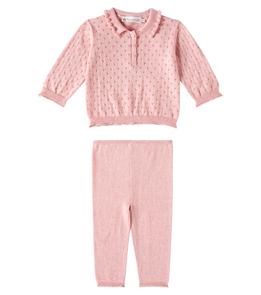 BONPOINT BABY ELIETTE COTTON SHIRT AND PANTS SET