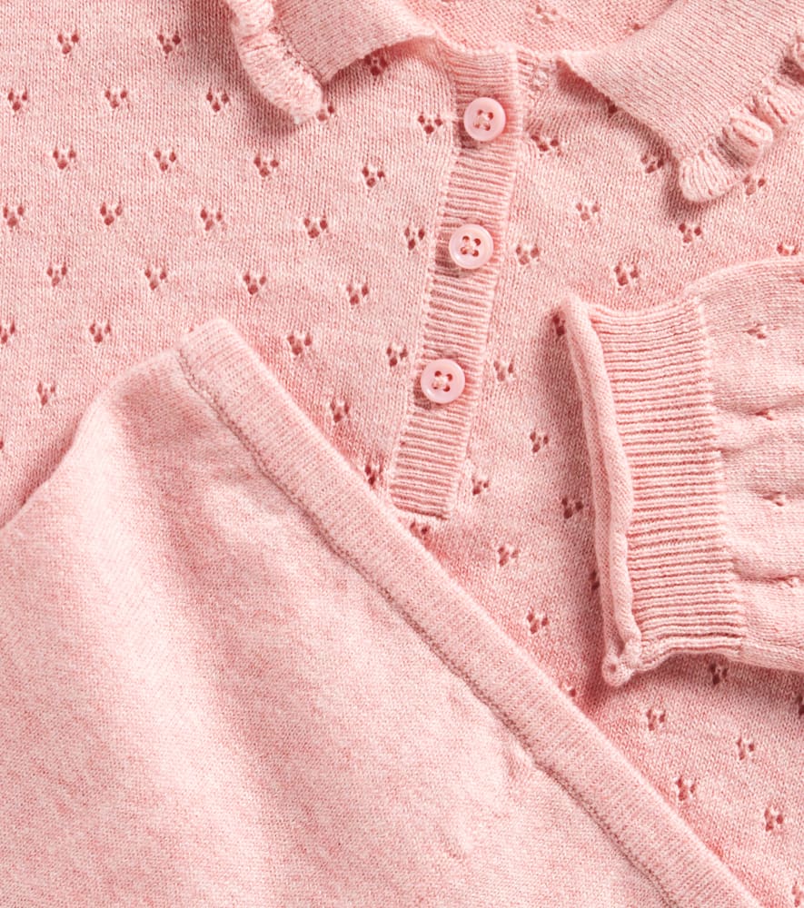 BONPOINT BABY ELIETTE COTTON SHIRT AND PANTS SET