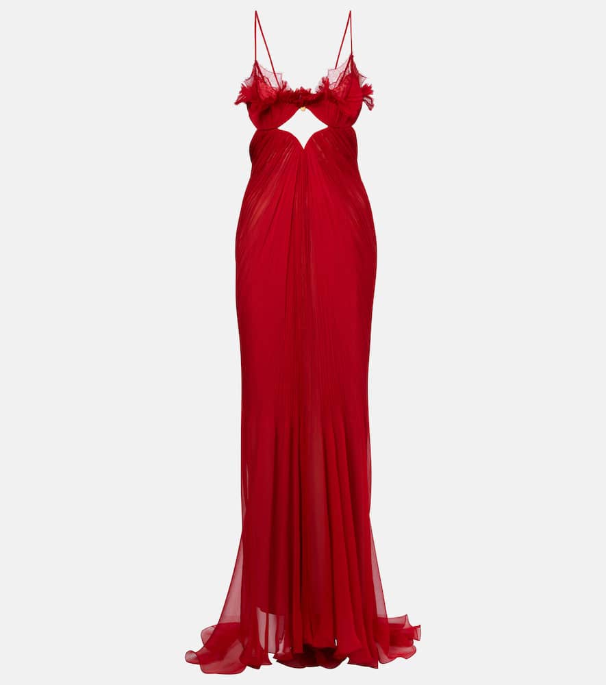 Maria Lucia Hohan Ariadne Cutout Lace-trimmed Gown