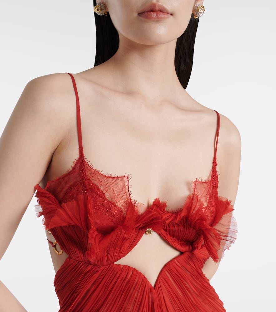 Maria Lucia Hohan Ariadne Cutout Lace-trimmed Gown