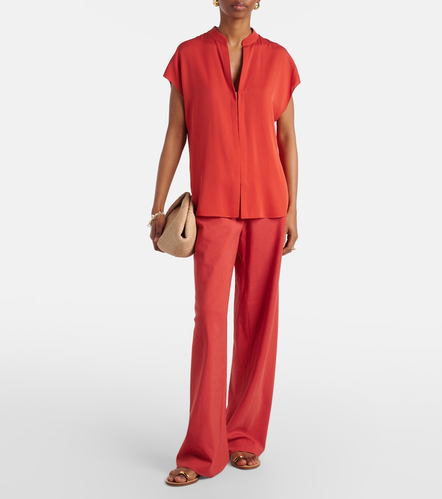 Vince Silk-blend blouse