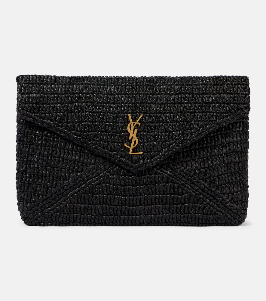 Cassandre Large raffia pouch