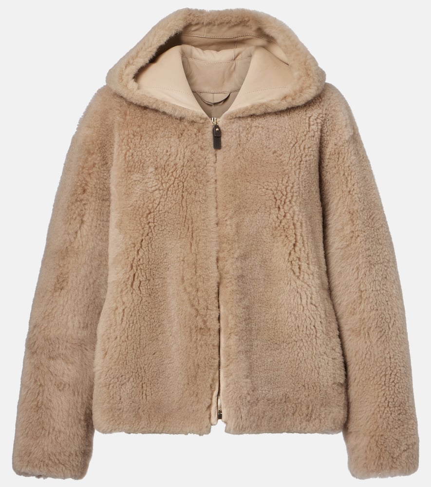 S Max Mara Sole Hooded Shearling Jacket