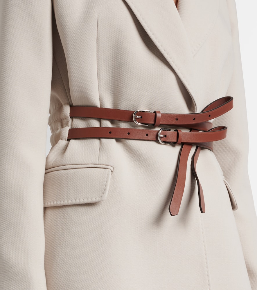 Gabriela Hearst Belted Wool Blazer In Neutral