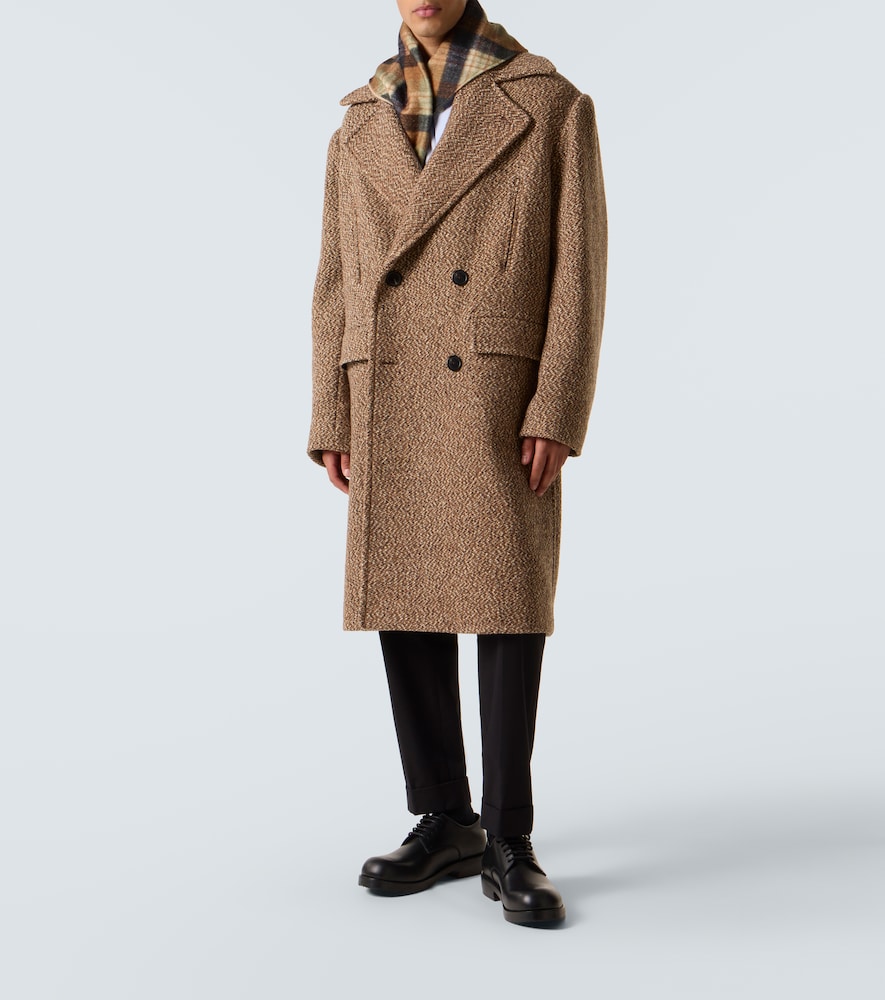  Dries Van Noten Dries Van Noten Double-breasted Wool-blend Coat 