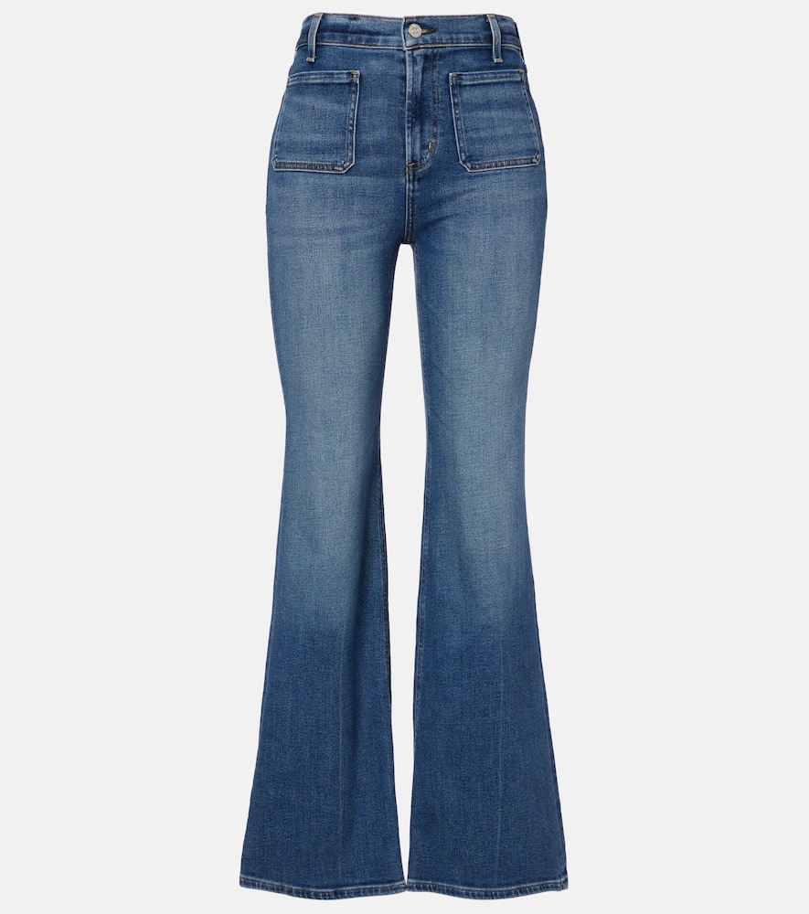 Citizen Of Humanity Kimberly Mid-rise Flared Jeans In Blue
