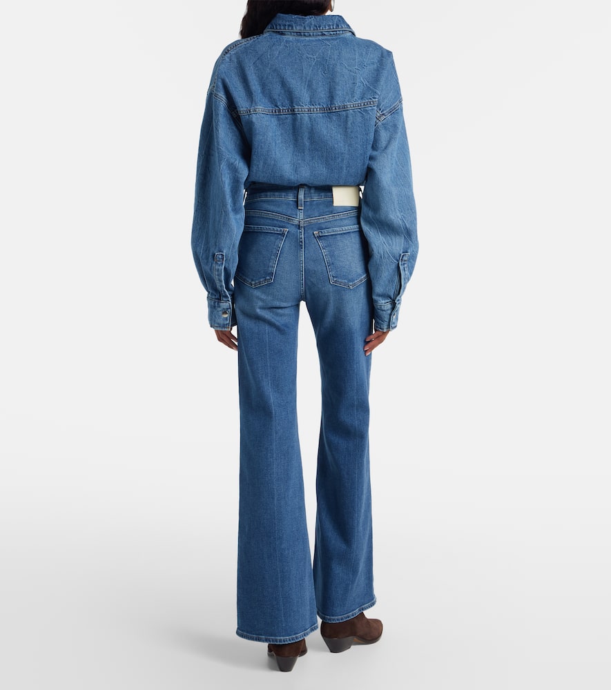 Citizen Of Humanity Kimberly Mid-rise Flared Jeans In Blue