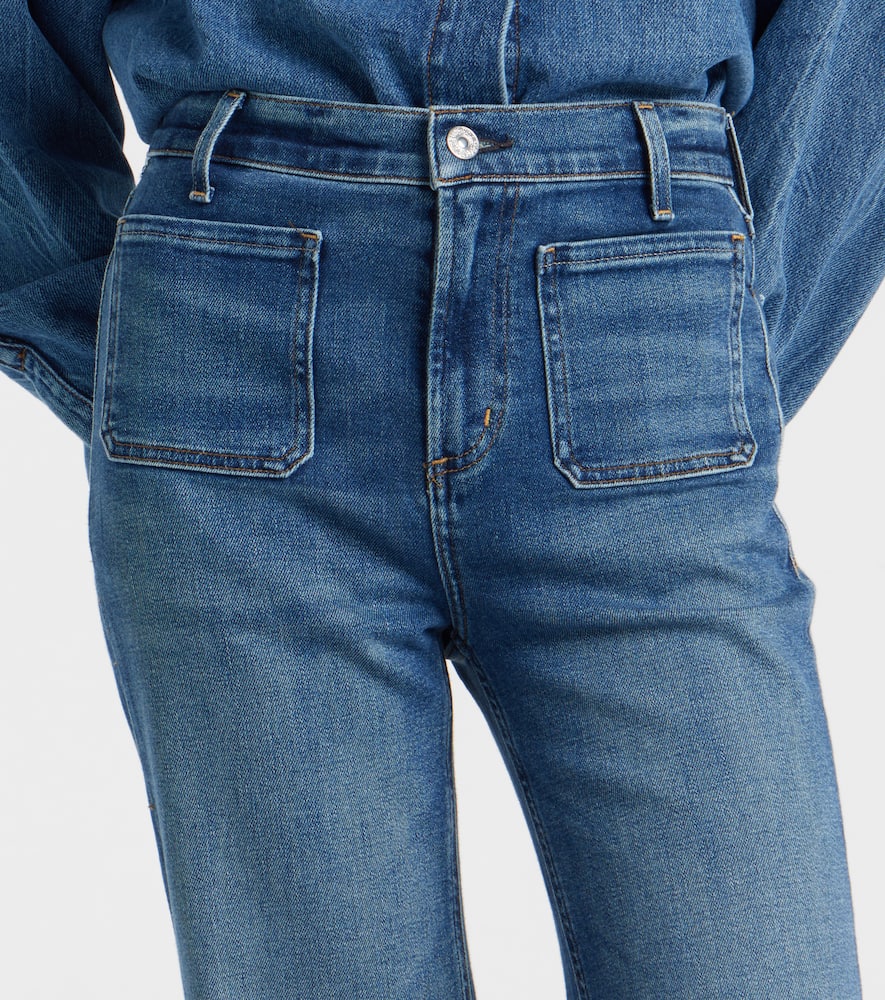 Citizen Of Humanity Kimberly Mid-rise Flared Jeans In Blue