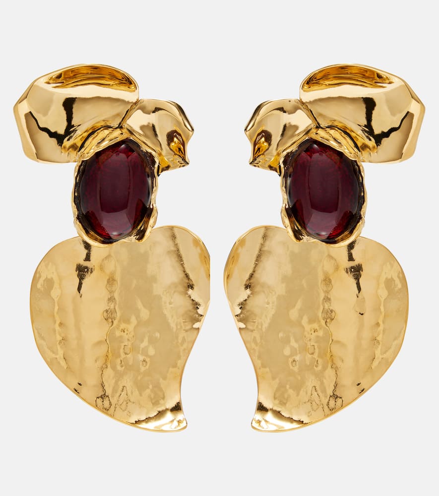Embellished clip-on earrings