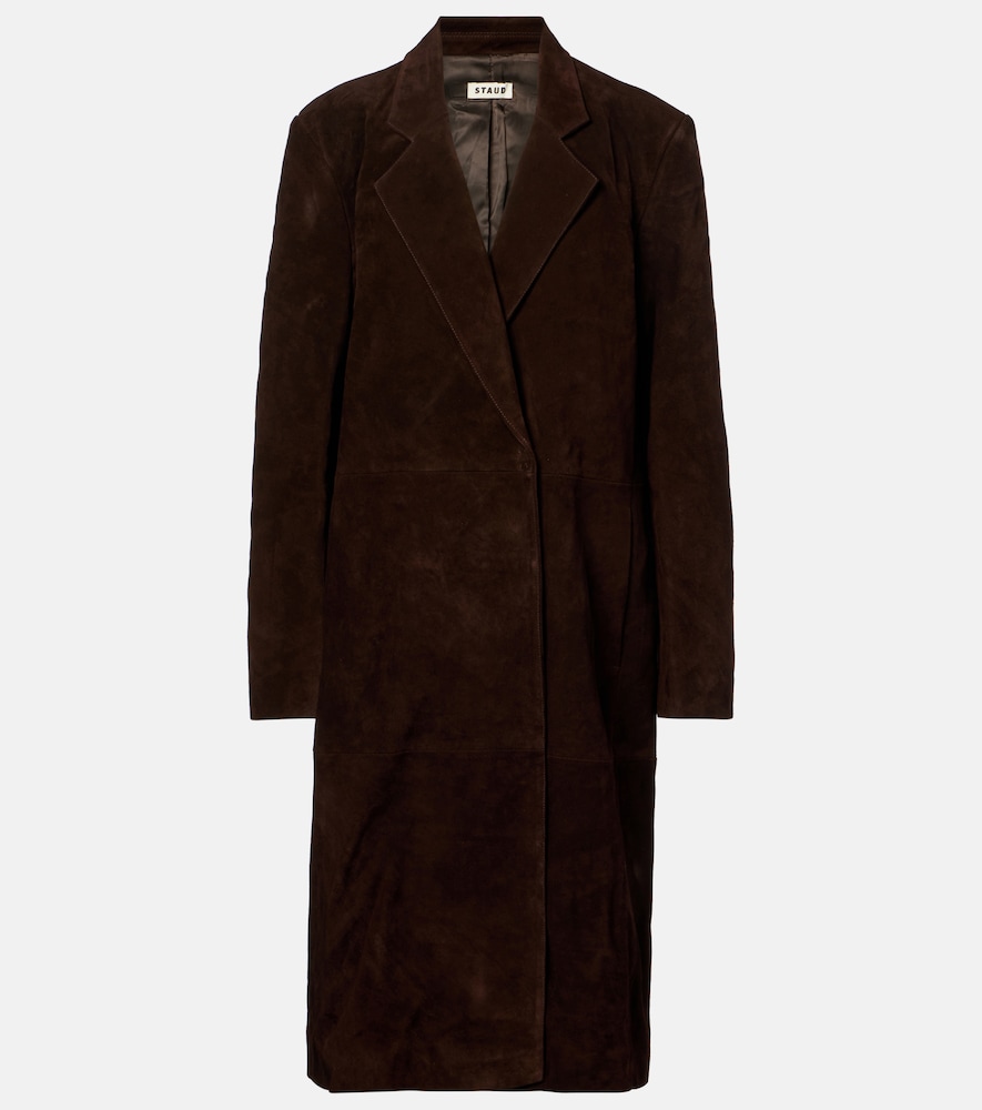 Staud Sabine suede coat