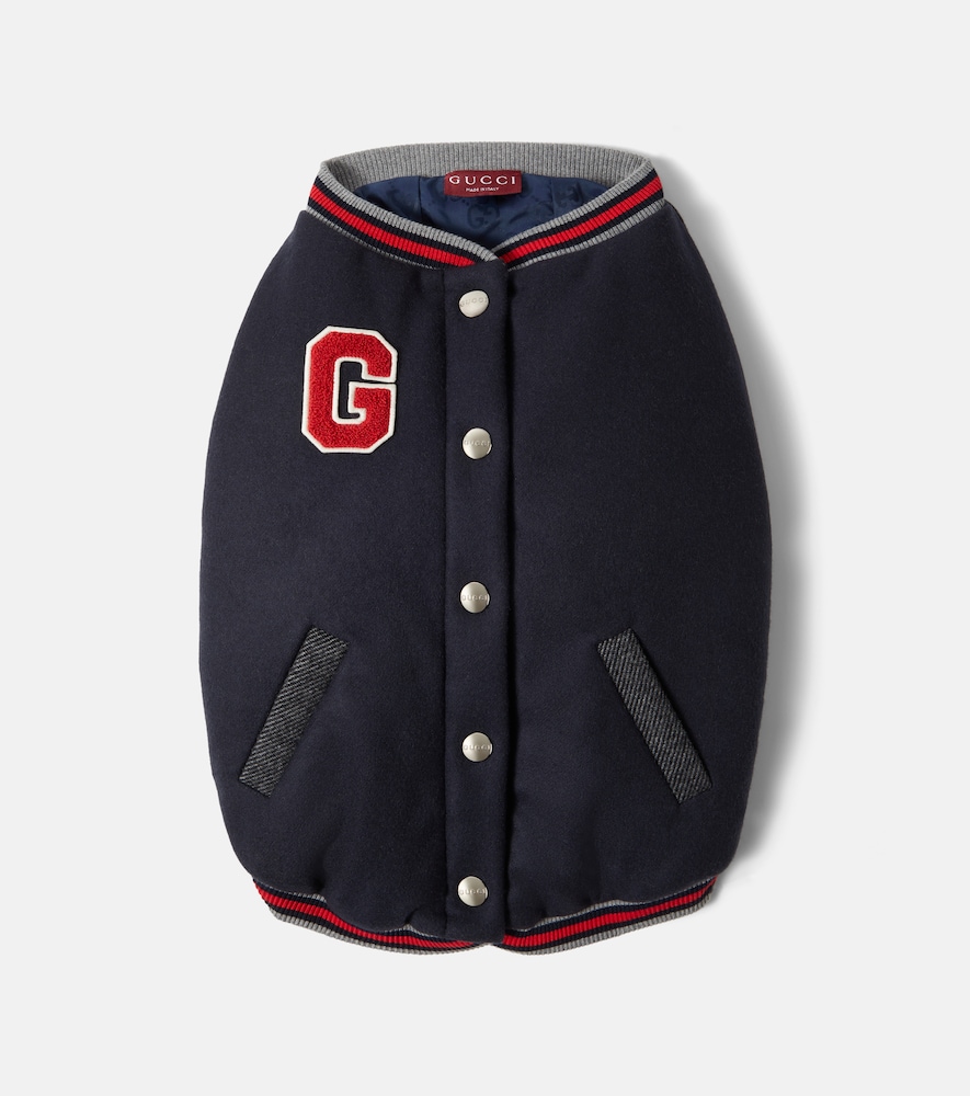 Gucci Embroidered wool dog coat