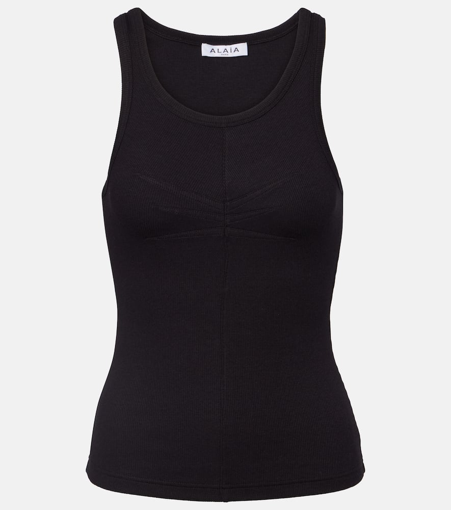 Alaïa Jersey Tank Top In Black
