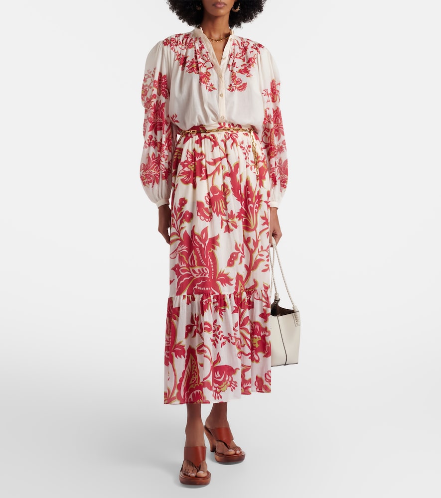 Etro Paisley cotton maxi skirt