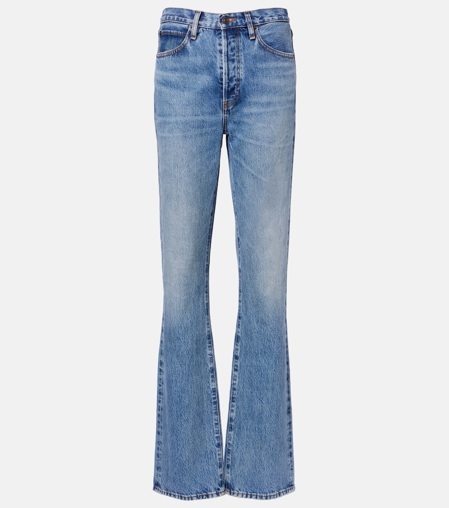 Frame The Vertical Low-rise Bootcut Jeans In Multi