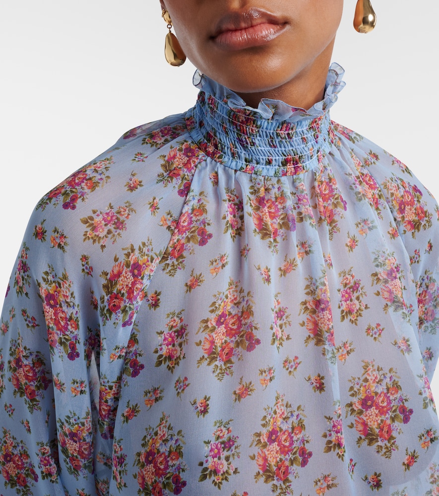  Dolce&gabbana Dolce&gabbana Bluse Aus Seide Und Baumwolle 