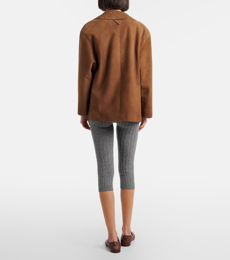  Prada Prada Wool And Cashmere Capri Pants 