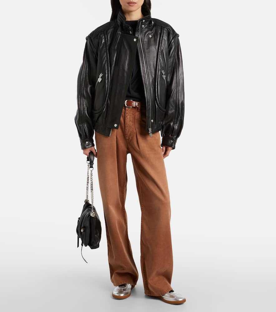 Isabel Marant Kaycee Metallic Leather Sneakers In Silver