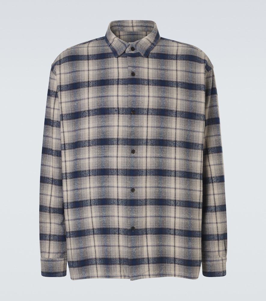 A.Presse A. Presse Vintage checked cotton and silk-blend shirt