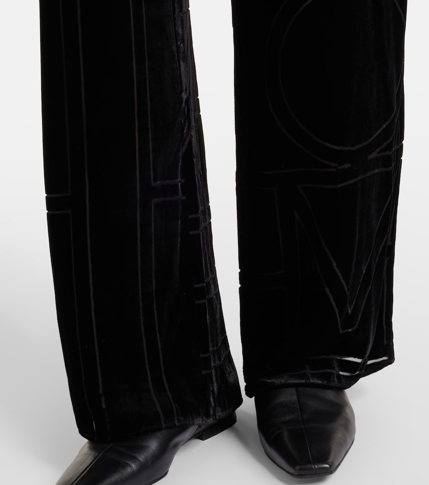  Toteme Toteme Weite Hose Aus Devoré 
